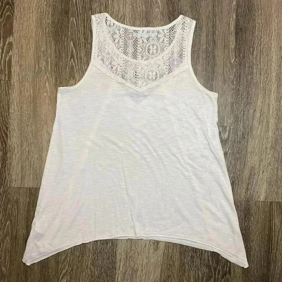 Womens White Maurices Tank Top with Detailing - M - Picture 4 of 7